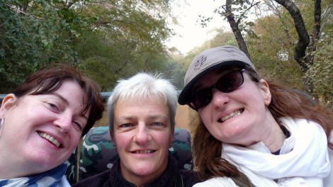 On safari. Having no fun without Jackie.